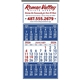 aerial view a group of 3 month display 12- sheet calendar, image 3 of 4