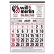 aerial view a group of commercial 12- sheet calendar, image 1 of 4