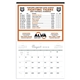 aerial view a group of sports schedule calendar, image 1 of 3