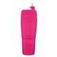 aerial view a warrior pink pour caddy stainless steel flask set, image 1 of 2