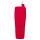 aerial view a red pour caddy stainless steel flask set, image 1 of 2
