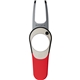 aerial view a red pitchfix icon divot tool, image 1 of 2