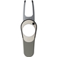 aerial view a gunmetal pitchfix icon divot tool, image 1 of 2