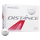 aerial view a white pinnacle distance golf ball, image 1 of 2