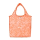 aerial view a apricot crush rume(r) recycled bfold tote, image 1 of 6