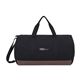 aerial view a black ivy aware(tm) recycled cotton barrel duffel, image 1 of 5