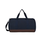 aerial view a navy ivy aware(tm) recycled cotton barrel duffel, image 1 of 5