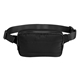 aerial view a black puffer belt bag, image 1 of 4
