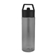 aerial view a translucent black 24 oz monterey rpet bottle, image 1 of 3