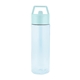 aerial view a translucent light blue 24 oz monterey rpet bottle, image 1 of 3