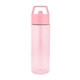aerial view a translucent pink 24 oz monterey rpet bottle, image 1 of 3