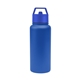 aerial view a blue 32 oz jasper recycled stainless steel bottle, image 1 of 4