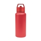 aerial view a red 32 oz jasper recycled stainless steel bottle, image 1 of 4