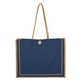 aerial view a navy paradise jute tote bag, image 1 of 3