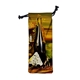 a group of 6 w x 15.5 h wine drawstring bag