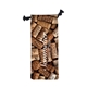 a group of 6 w x 15.5 h wine drawstring bag