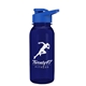 a transparent navy blue bottle & royal blue lid cadet - 18 oz tritan(tm) bottle with drink thru lid