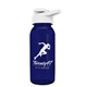 a transparent navy blue bottle & white lid cadet - 18 oz tritan(tm) bottle with drink thru lid
