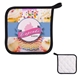a group of full color quilted pot holder