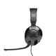 aerial view a black jbl quantum 300 wired over - ear gaming headset with flip - up mic, image 1 of 7