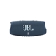 aerial view a blue jbl charge 5 portable waterproof speaker with powerbank, image 1 of 10