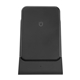 aerial view a black 5, 000 mah magnetic power bank watch dock, image 1 of 6