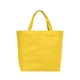 aerial view a yellow julian - non - woven shopping tote bag, image 1 of 2