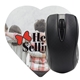 a group of heart shaped computer mouse pad - dye sublimated