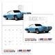 aerial view a group of classic muscle cars calendar, image 1 of 23