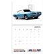 aerial view a group of classic muscle cars calendar, image 3 of 23