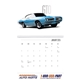 aerial view a group of classic muscle cars calendar, image 5 of 23