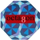 a group of octagon shape soft mouse pad 8x 8x 0.125