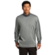 aerial view a athletic grey heather/ dark grey nike df 1/2- zip cover - up, image 1 of 6