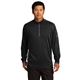 aerial view a black/ dark grey/ white nike df 1/2- zip cover - up, image 1 of 6