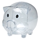 Promotional Plastic Piggy Bank with Removable Bottom Plug
