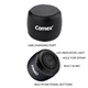 a black bluetooth speaker
