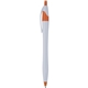 aerial view a white w/orange trim with blue ink javalina splash pen with colored trim, image 1 of 2