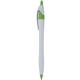 aerial view a white w/lime green trim with blue ink javalina splash pen with colored trim, image 1 of 2