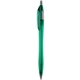 aerial view a translucent emerald green with black ink javalina jewel(r) ballpoint pen, image 1 of 2