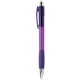 aerial view a purple with black ink belize(tm) ballpoint pen with comfort grip, image 1 of 2