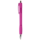 aerial view a pink with blue ink belize(tm) ballpoint pen with comfort grip, image 1 of 2