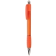 aerial view a orange with blue ink belize(tm) ballpoint pen with comfort grip, image 1 of 2