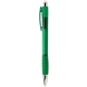 aerial view a green with blue ink belize(tm) ballpoint pen with comfort grip, image 1 of 2