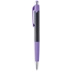 aerial view a purple with blue ink glossy black jumbo barrel pen, image 1 of 3