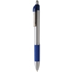 aerial view a blue with blue ink maxglide click(tm) chrome pen, image 1 of 3