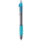 aerial view a sky blue with black ink maxglide click(tm) hybrid ink comfort grip tropical pen, image 1 of 2