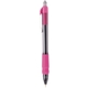 aerial view a hot pink with black ink maxglide click(tm) hybrid ink comfort grip tropical pen, image 1 of 3