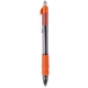 aerial view a citrus orange with blue ink maxglide click(tm) hybrid ink comfort grip tropical pen, image 1 of 3