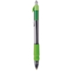 aerial view a lime green with blue ink maxglide click(tm) hybrid ink comfort grip tropical pen, image 1 of 2