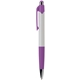 aerial view a lilac purple with black ink mardi gras(r) ballpoint pen, image 1 of 2